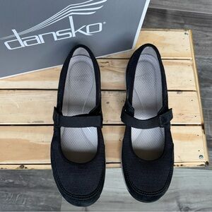 Dansko - Hennie Black suede Mary Jane Flats; Size 40 (9-9.5)